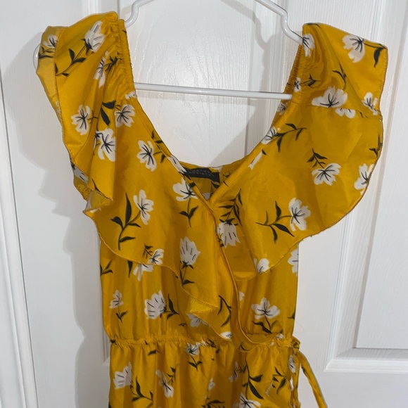 2/$10 Yellow Floral Maxi Dress - Picture 2 of 7